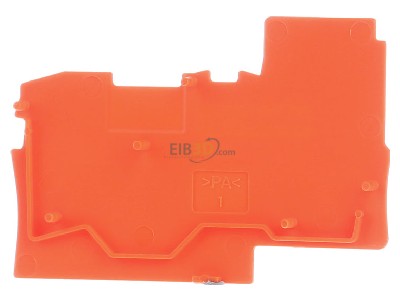 Back view WAGO 2002-7192 End/partition plate for terminal block 
