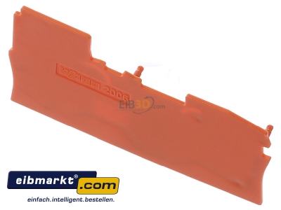 View up front WAGO Kontakttechnik 2006-7192 End/partition plate for terminal block 
