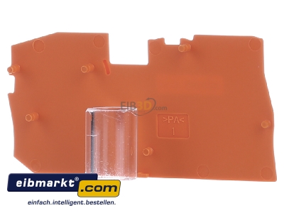 Back view WAGO Kontakttechnik 2016-7192 End/partition plate for terminal block
