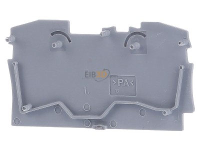 Back view WAGO 2006-1291 End/partition plate for terminal block 
