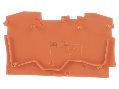 Back view WAGO 2006-1292 End/partition plate for terminal block 
