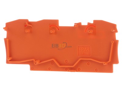 Back view WAGO 2006-1392 End/partition plate for terminal block 
