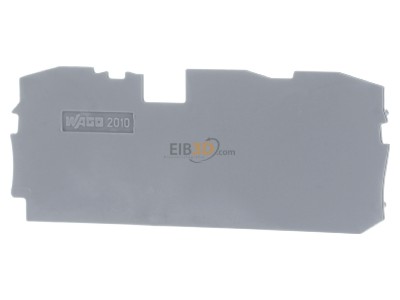 Front view WAGO 2010-1391 End/partition plate for terminal block 
