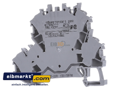Ansicht hinten WAGO Kontakttechnik 2002-2201 Doppelstockklemme 