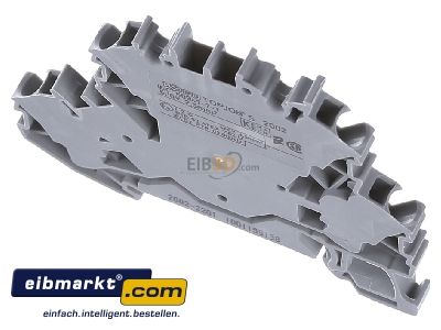Ansicht oben hinten WAGO Kontakttechnik 2002-2201 Doppelstockklemme 