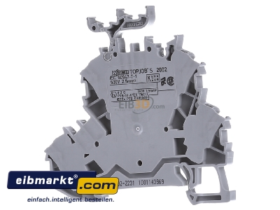 Ansicht hinten WAGO Kontakttechnik 2002-2231 Doppelstockklemme 