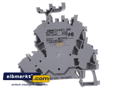 Ansicht hinten WAGO Kontakttechnik 2002-2232 Doppelstockklemme 