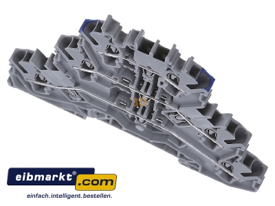 Ansicht oben vorne WAGO Kontakttechnik 2002-3203 Dreistockklemme 