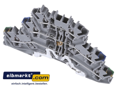 Ansicht oben vorne WAGO Kontakttechnik 2002-3217 Dreistockklemme 