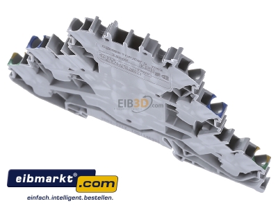 Ansicht oben hinten WAGO Kontakttechnik 2002-3217 Dreistockklemme 