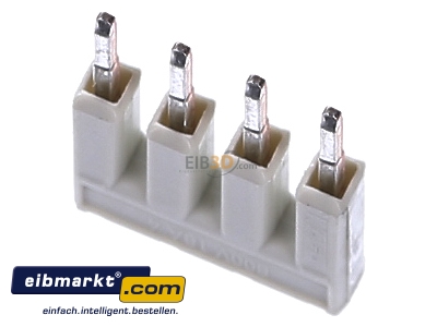 View up front WAGO Kontakttechnik 2001-404 Cross-connector for terminal block 4-p 
