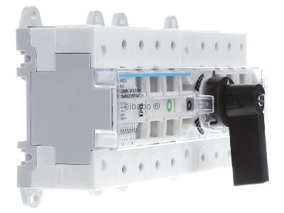 View on the left Hager HI403R Off-load switch 4-p 63A 
