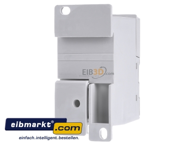 Back view Hager KJ02A Power distribution block (rail mount)

