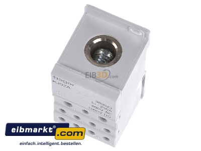 View up front Hager KJ02A Power distribution block (rail mount)
