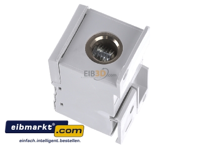 View top right Hager KJ02A Power distribution block (rail mount)
