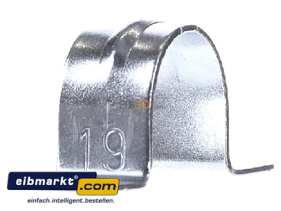 Ansicht links OBO Bettermann 605 19 G Befestigungsschelle galv.vz 