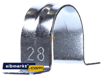 Ansicht links OBO Bettermann 605 28 G Befestigungsschelle galv.vz 