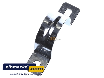 Ansicht oben links OBO Bettermann 605 28 G Befestigungsschelle galv.vz 