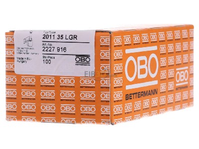 Frontansicht OBO 2011 35 LGR Iso-Nagel-Clip 11mm 