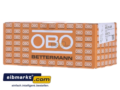 Front view OBO Bettermann 2012 35 LGR Nail clip 12mm 
