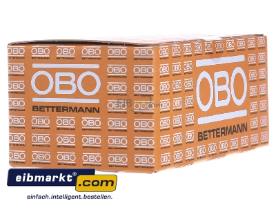 View on the left OBO Bettermann 2012 35 LGR Nail clip 12mm 
