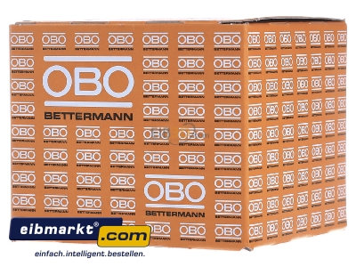 Frontansicht OBO Bettermann 2020 40 LGR Iso-Nagel-Clip 20mm 