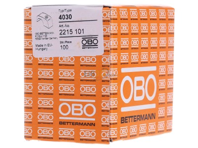 Frontansicht OBO 4030 ISO-Nagelschelle 7-11mm 7-11mm PP, lgr 