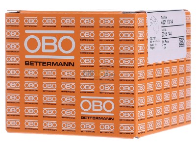 Ansicht links OBO 4031 10-14 ISO-Nagelschelle grau 