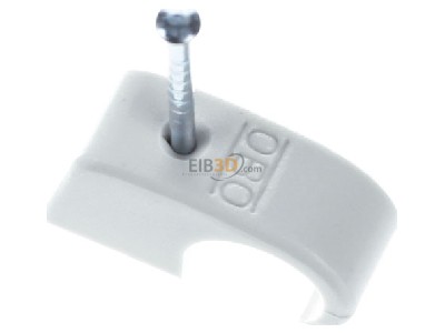 Ansicht oben links OBO 2027 30 LGR Haft-Clip m.Nagel 10-14mm L30 PP lgr 