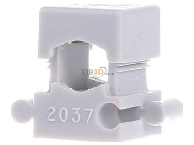 Frontansicht OBO 2037 3-7 LGR Reihen-Druckschelle Iso,gr 