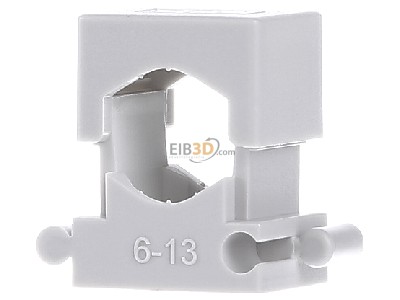 Frontansicht OBO 2037 6-13 LGR Reihen-Druckschelle Iso,gr 