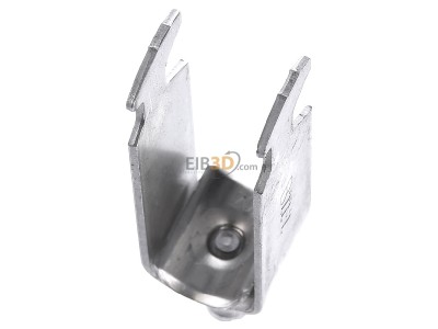 Top rear view Niedax B 22/2 AL Cable clamp for strut 18...22mm 
