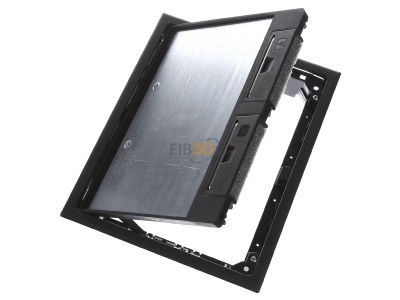 View top left OBO GES6 U 9011 Installation box for underfloor duct 
