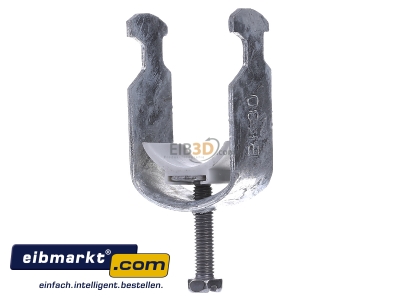 Front view Niedax BK 30 One-piece strut clamp 26...30mm
