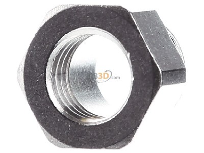 Front view Kaiser 3500.09.12 Adapter ring M12 / PG9 brass 
