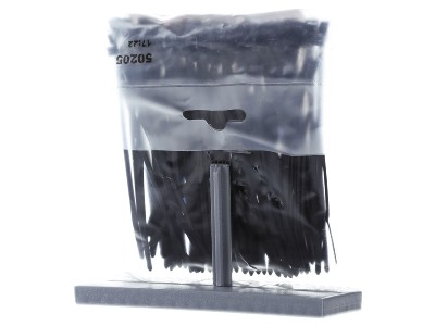 Back view Hellermann Tyton T18R-N66-BK Cable tie 2,5x100mm black 

