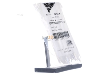 View on the left Hellermann Tyton UB100A-N Cable tie 2,5x100mm natural colour 
