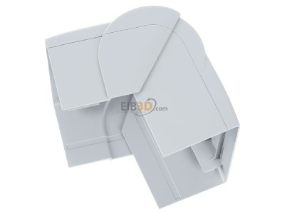 Top rear view Tehalit LFF 60113 lgr Outer corner for cable duct 60x110mm 
