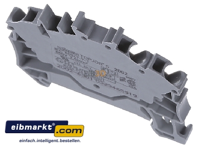 Top rear view WAGO Kontakttechnik 2002-6301 Feed-through terminal block 5,2mm 24A
