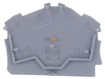 Back view WAGO 2002-6391 End/partition plate for terminal block 
