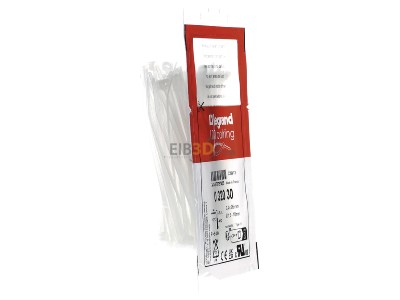 View on the left Legrand Bticino 32030 Cable tie 2,4x95mm natural colour 
