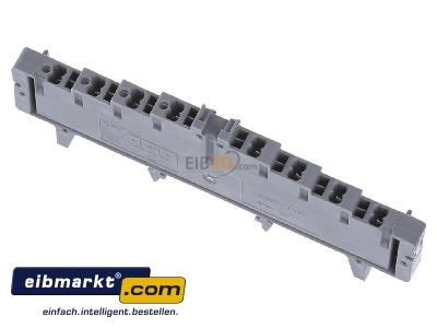 Ansicht oben hinten WAGO Kontakttechnik 727-220 Rangierklemme 4-Etagen,grau,35x7,5 