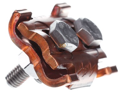 View on the left Dehn 305 007 Parallel connector lightning protection 
