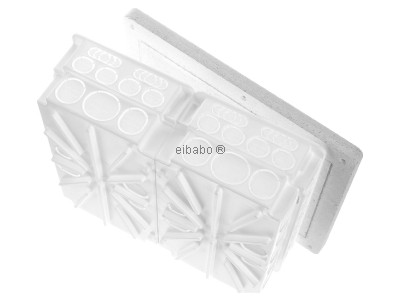 Top rear view Kaiser 1092-28 Flush mounted mounted box 240x280mm 
