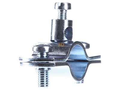 View on the left OBO 925 3/8 Earthing pipe clamp 15,2...17,2mm 
