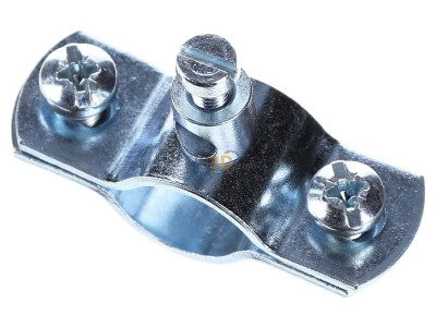 Top rear view OBO 925 3/8 Earthing pipe clamp 15,2...17,2mm 

