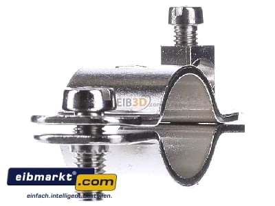 View on the left OBO Bettermann 942 22 Earthing pipe clamp 19...22mm
