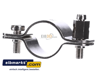 Front view OBO Bettermann 942 28 Earthing pipe clamp 24...28mm - 
