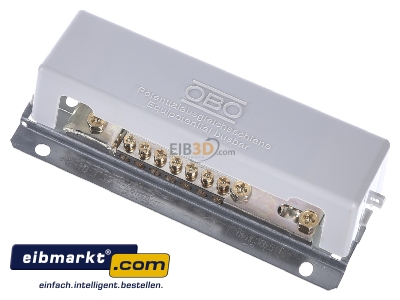 View up front OBO Bettermann 1809 M Equipotential bonding bar - 
