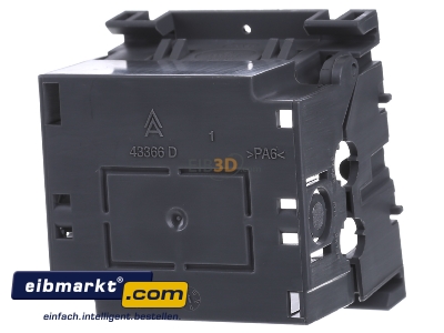 Back view OBO Bettermann 71GD6 Junction box for wall duct front mounted

